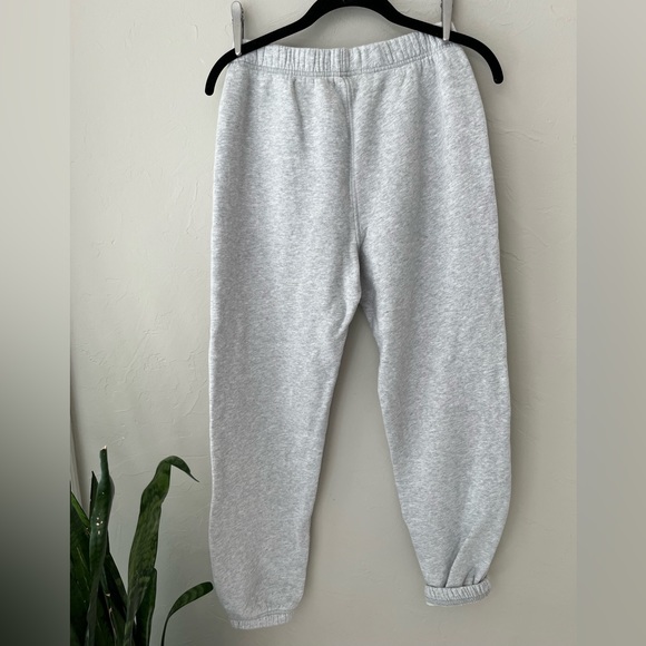 🩶MATE THE LABEL ORGANIC FLEECE RELAXED POCKET SWEATPANTS HEATHER GREY XS - Picture 6 of 6